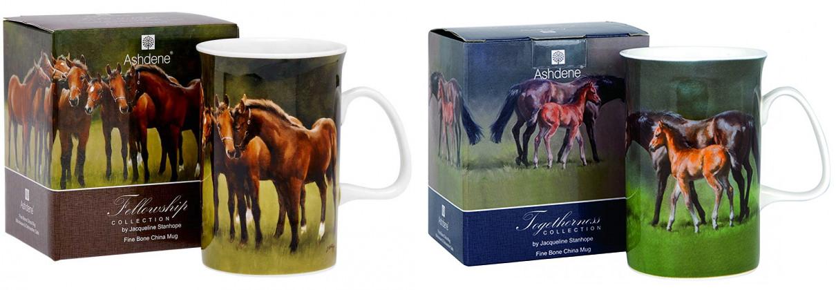 Mug Porcelana Caballos